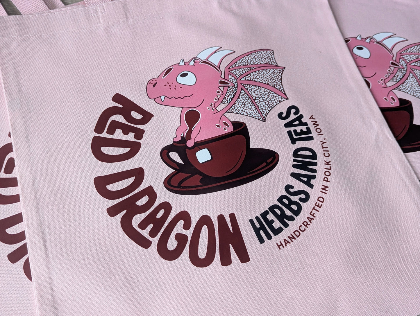 Pink Dragon Tote
